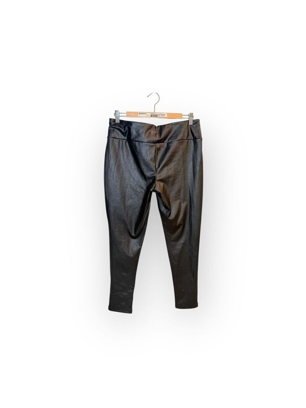 Kendall + Kylie Black Faux Leather High Rise Skinny Pants Medium Large